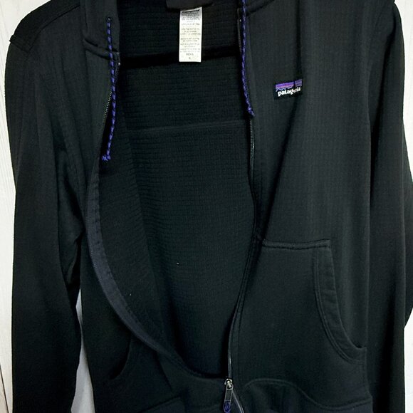 Patagonia Men’s Upslope Full-Zip Hoody Black Small Good Condition - Picture 3 of 8